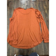 Ofeefan Long Sleeve Top XL Rust Orange Excell...