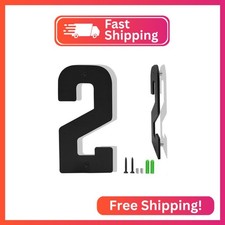 6" Floating House Numbers, Aluminum Metal Address Number for Outside 2