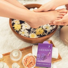 4 Step Complete Spa Quality Pedicure Packs - Lavender
