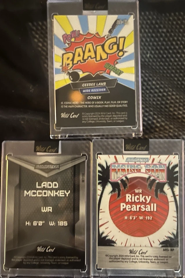 Wild Card WR 3 Card Combo CD Lamb, Ladd Mcconkey, Ricky Pearsall - Image 2 of 2
