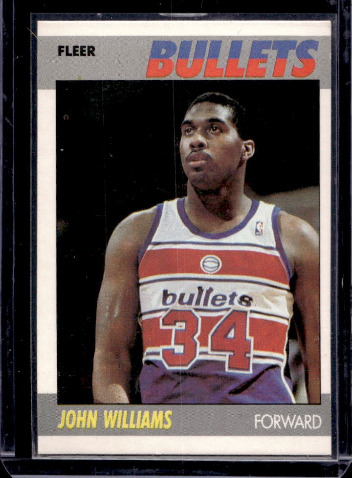 1987-88 Fleer John Williams Rookie RC #122 Bullets