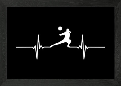 Volleyball gerahmtes Wandbild Poster Leinwanddruck Bild
