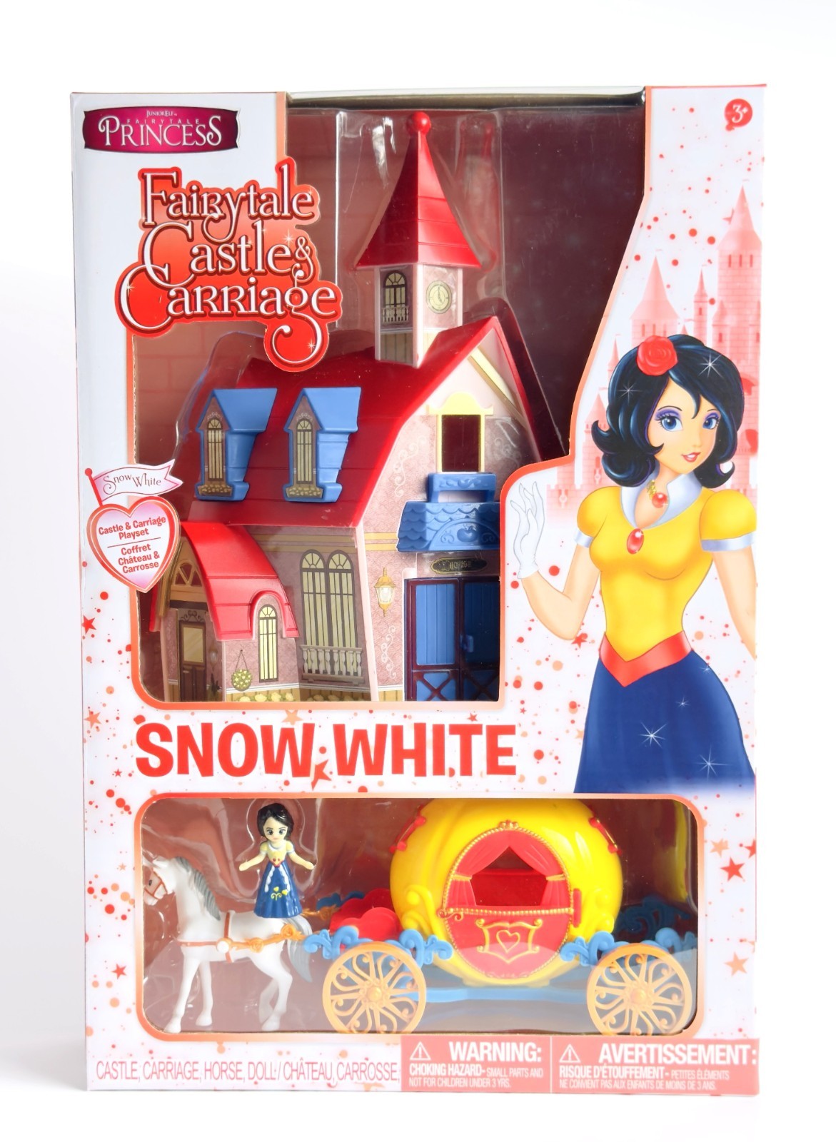 Forever Clever Fairytale Princess - Snow White Castle and Carriage Playset - New