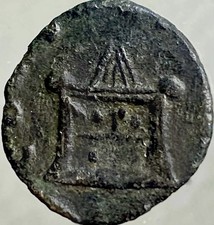 Roman Burning Alter Ancient Coin 270 AD Emperor Claudius II Gothicus Genuine