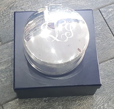 Ralph Lauren Aubrey Round Box Silver Retail $225+TAX 100