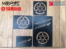 Yamaha Raptor 700 Plates Fender Tags Badges Warning. 2006 - 2012 Black Stainless