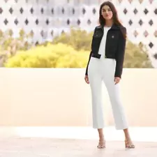 NWT SPANX On-The-Go Kick Flare Pants Classic White -  XL Petite