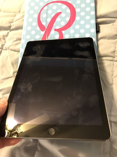 Apple iPad Air A1474 (WiFi) 16GB Space Gray Tested Works Tablet Letter R Case - Bild 3 von 12