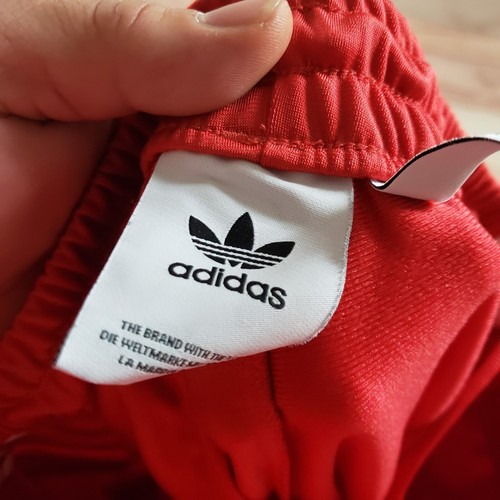 Adidas Pants Boys Extra Small Red White Sweatpants Outdoor Joggers Track Youth - Picture 7 of 9