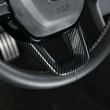 For Honda Civic 11th 2022-24 Carbon Fiber ABS Steering Wheel U-Shaped Panel Trim