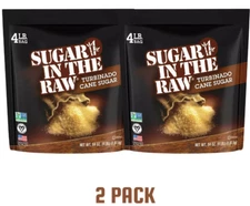 Sugar in the Raw Turbinado Cane Sugar, 64 oz Free Shipping NEW 2 Pack.