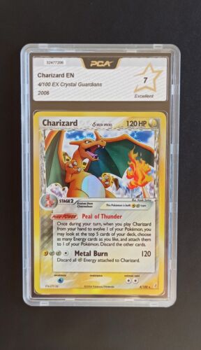 Carte Pokémon Dracaufeu - Charizard 4/100 Holo - Gardiens de Crystal US - PCA 7 - Photo 1/2