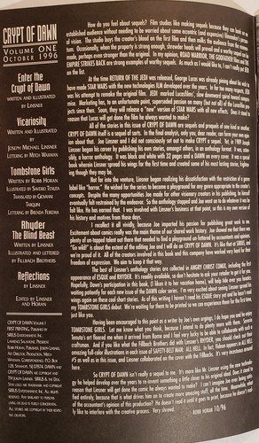 Crypt of Dawn #1 1996 Sirius Comics Joseph Michael Linsner Mature Horror  - Imagen 2 de 7