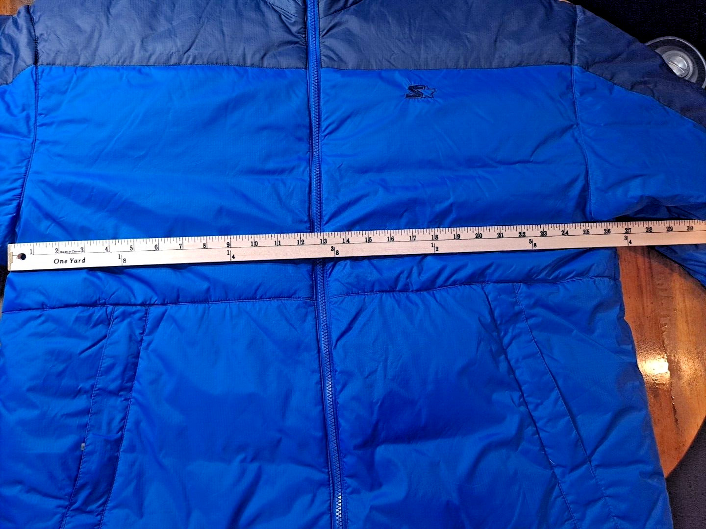 Vintage Starter Bubble Down Puffer Jacket y2k Fea… - image 15