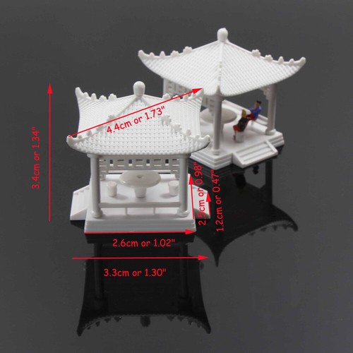 GY02150 2sets N Gauge 1:150 Pavilion Model Gloriette Chinese Construction - Picture 4 of 4