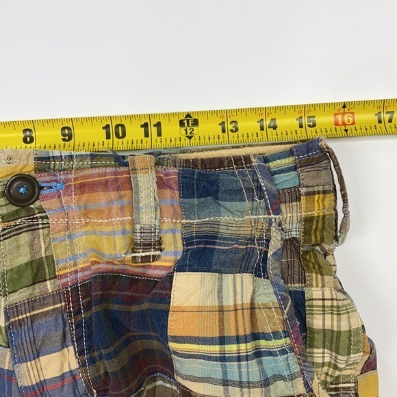 American Eagle Longer Length Patchwork Shorts Siz… - image 3