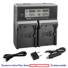 Kastar Battery LCD Dual Fast Charger for Canon BP-511 CB-5L & EOS 20D EOS 20Da