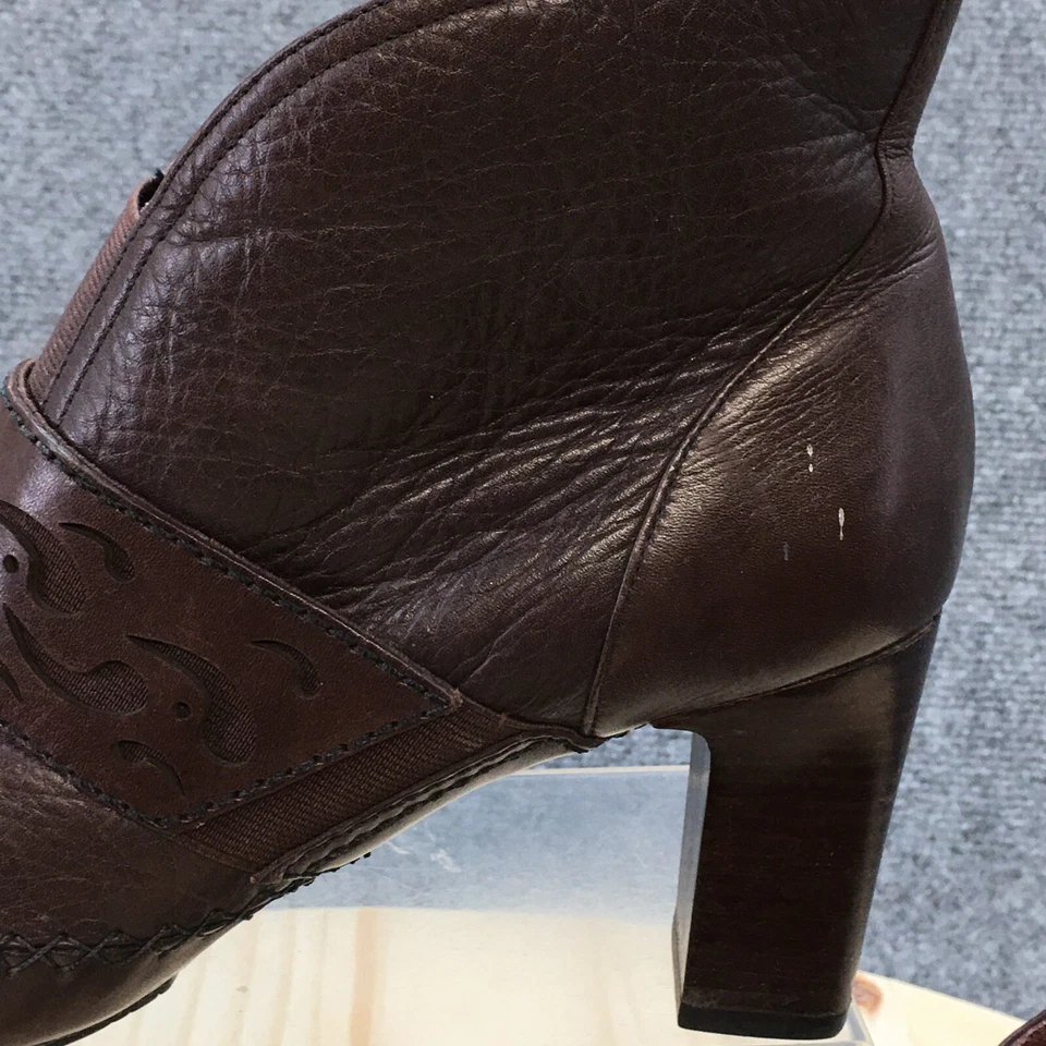 Indigo By Clarks Boots Womens 9M Paisley Ankle Bootie Brown Leather Casual 83318 - Image 3 of 4