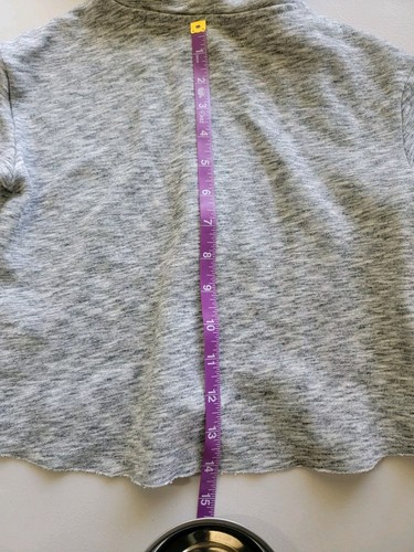 Justice Girls Hoodie Size 6 Long Sleeve Active Gray Full Zip Crop : We Got this - Picture 7 of 8