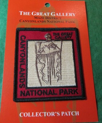 CANYONLANDS NATIONAL PARK THE GREAT GALLERY EMBROIDERED PATCH UTAH SOUVENIR-P7