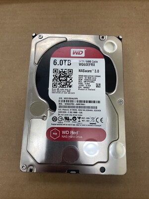 DEFECTIVE Western Digital Red 6TB SATA  64MB WD60EFRX NasWare 30 WD G3D