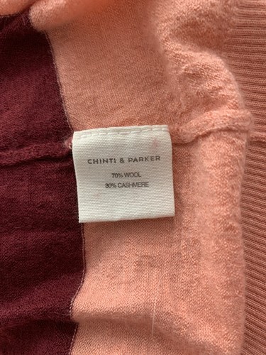 CHINTI & PARKER Curve Colour Block Wool & Cashmere Jumper M UK 10 EU 38 US 6 VGC - Picture 14 of 15