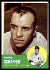 1963 Topps Jimmie Schaffer #81 Chicago Cubs Baseball Card