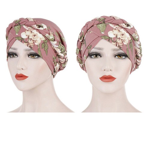 Women's Floral Chemo Cap Cancer Hat Muslim Hair Scarf Turban Hijab Head Wrap AU - Picture 8 of 28