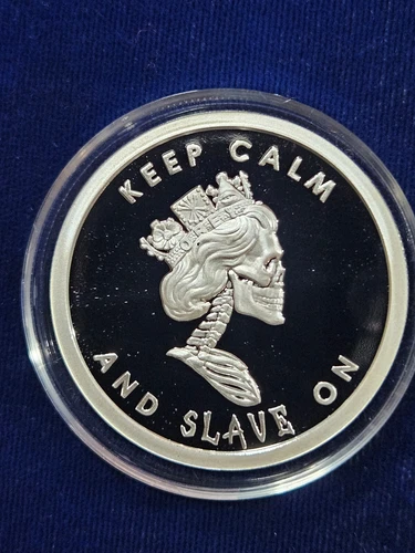 🌟Silver Shield 1 oz Debt & Death/Slave Queen SBSS DOUBLE OBVERSE Proof #/100