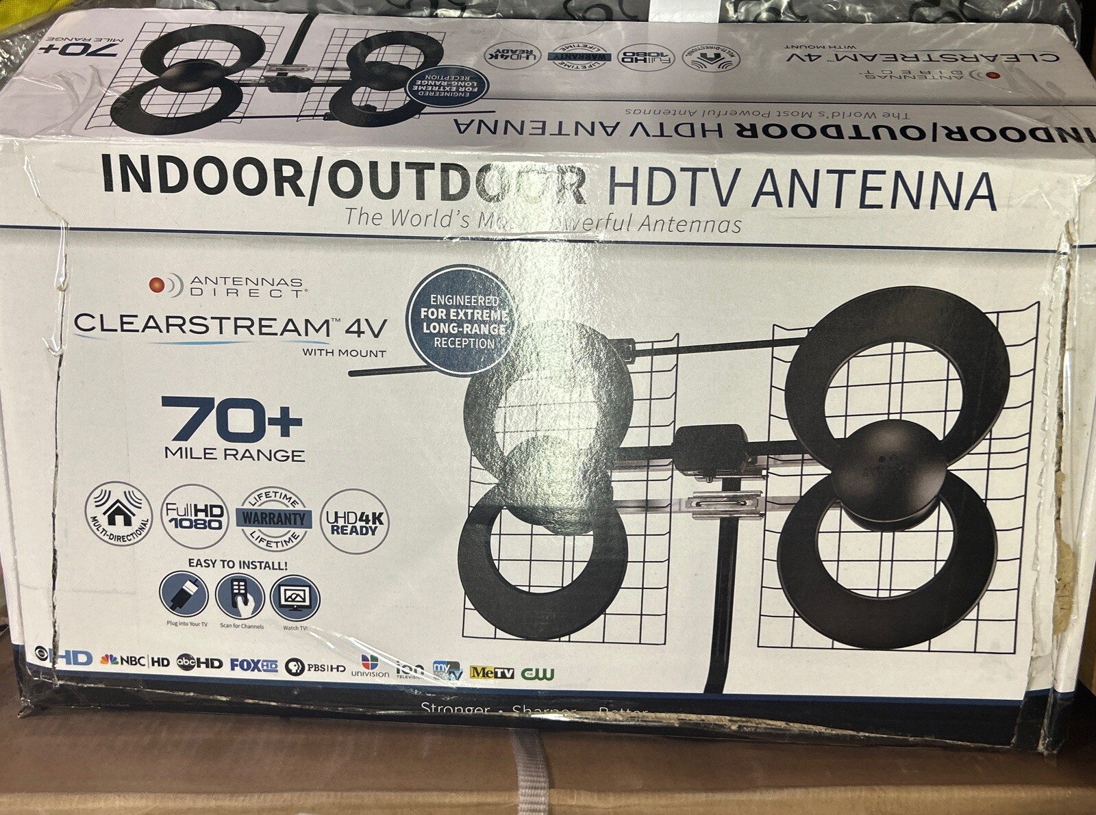 Antennas Direct ClearStream 4V Extreme Range HDTV Antenna 70+ C4VCJM