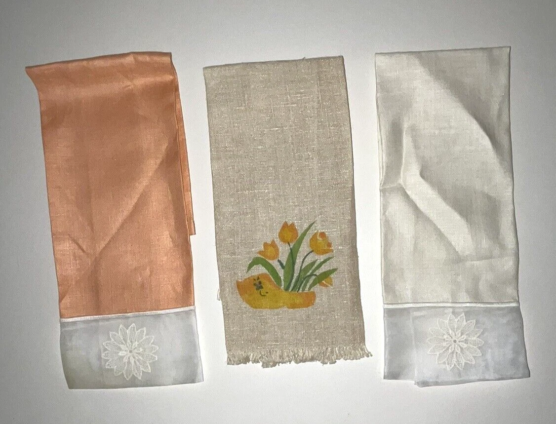 Peach Linen Towel | MagicLinen