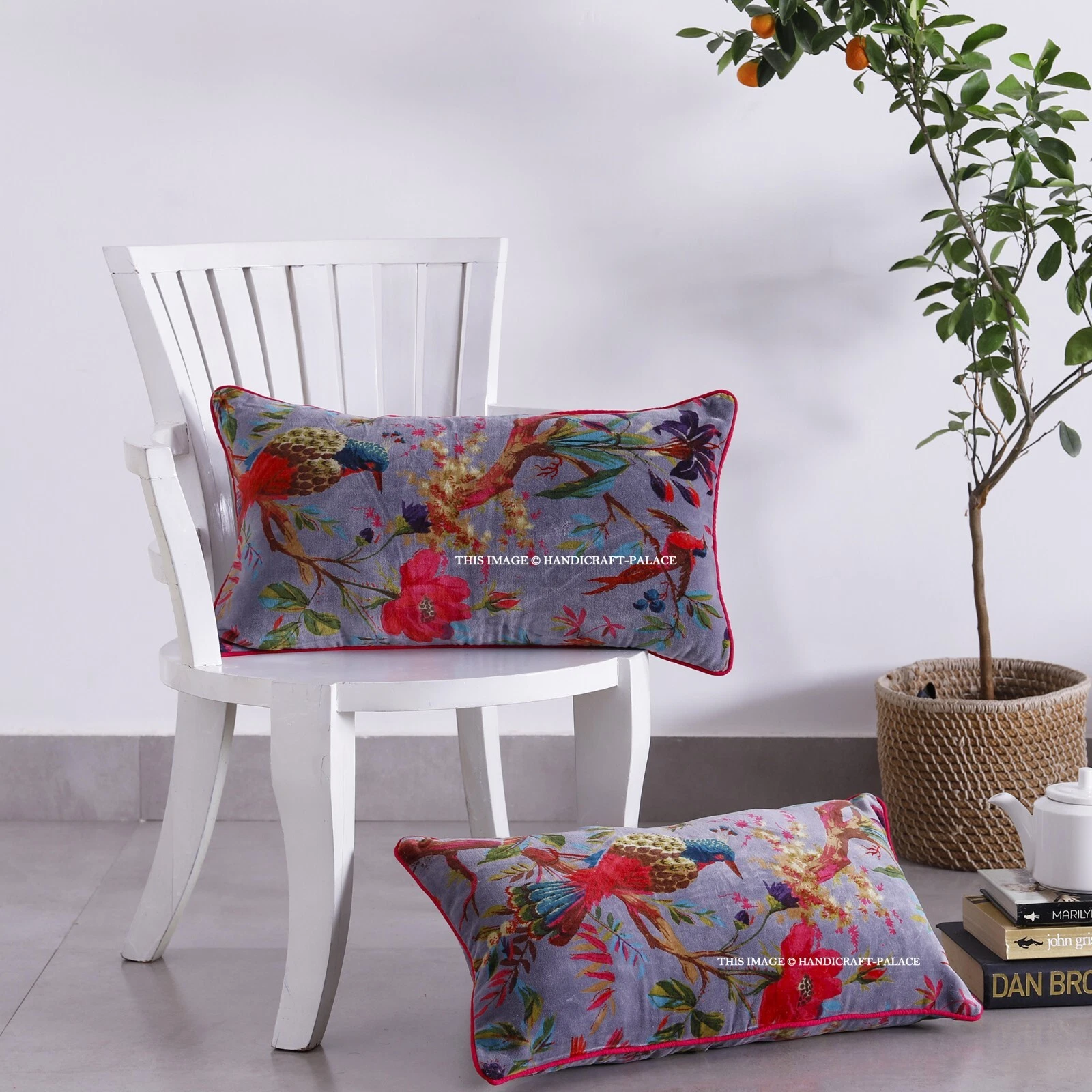 12"x20" Velvet Large Cushion Cover Pillow Throw Case Sofa Car Home Decor 2PC Set