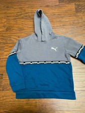 Boy's Puma Two Tone Blocked Hoodie Sweatshirt Medium 10/12