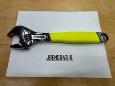 Snap-on Tools HI-VIZ 12" Soft Grip Flank Drive Plus Adjustable Wrench FADH12CHV