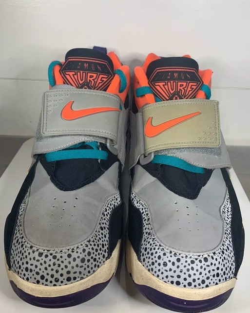 2013 Nike Air Diamond Turf Shoes 309434-065 Deion Sanders Gray Black Size 10.5 | eBay