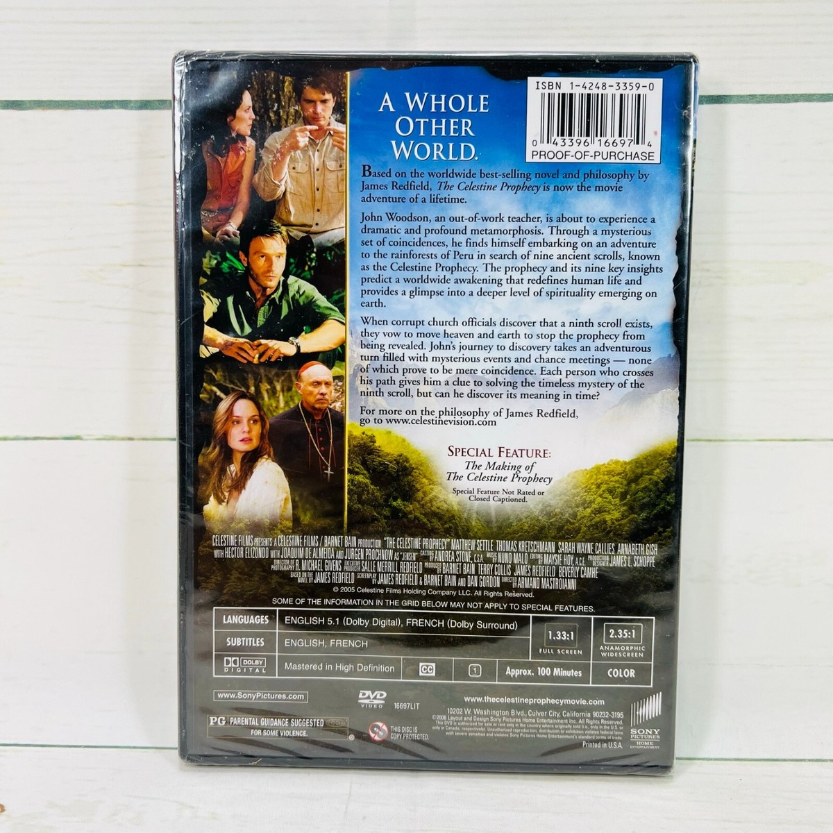 The Celestine Prophecy (DVD, 2005, Widescreen/Full Screen) NEW