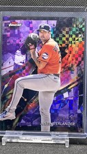 Justin Verlander 2024 Topps Finest Baseball Common Purple X-fractor SP#014/150