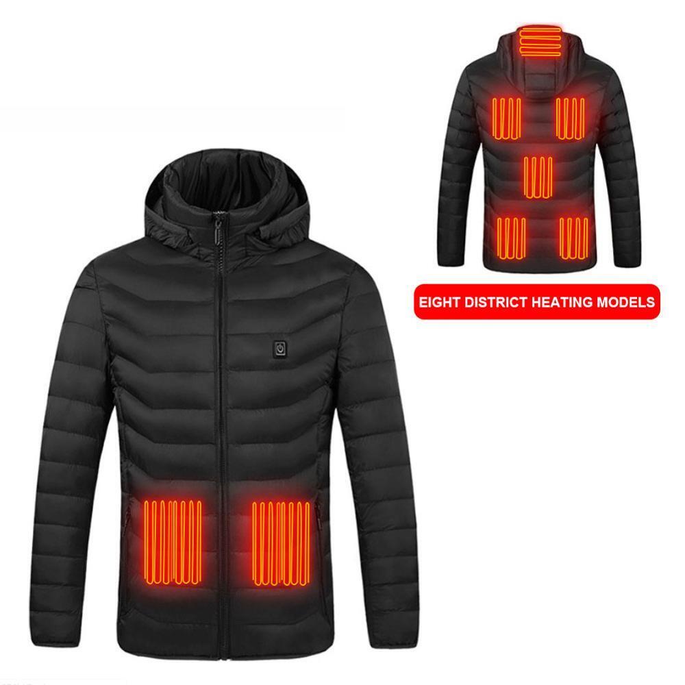 New Heated Jacket Coat USB Electric Jacket Cotton Coat Heater Thermal  Clothing