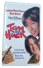 "TOM AND HUCK"  VHS  CLAMSHELL. JONATHON TAYLOR THOMAS, BRAD RENFRO, AMY WRIGHT.