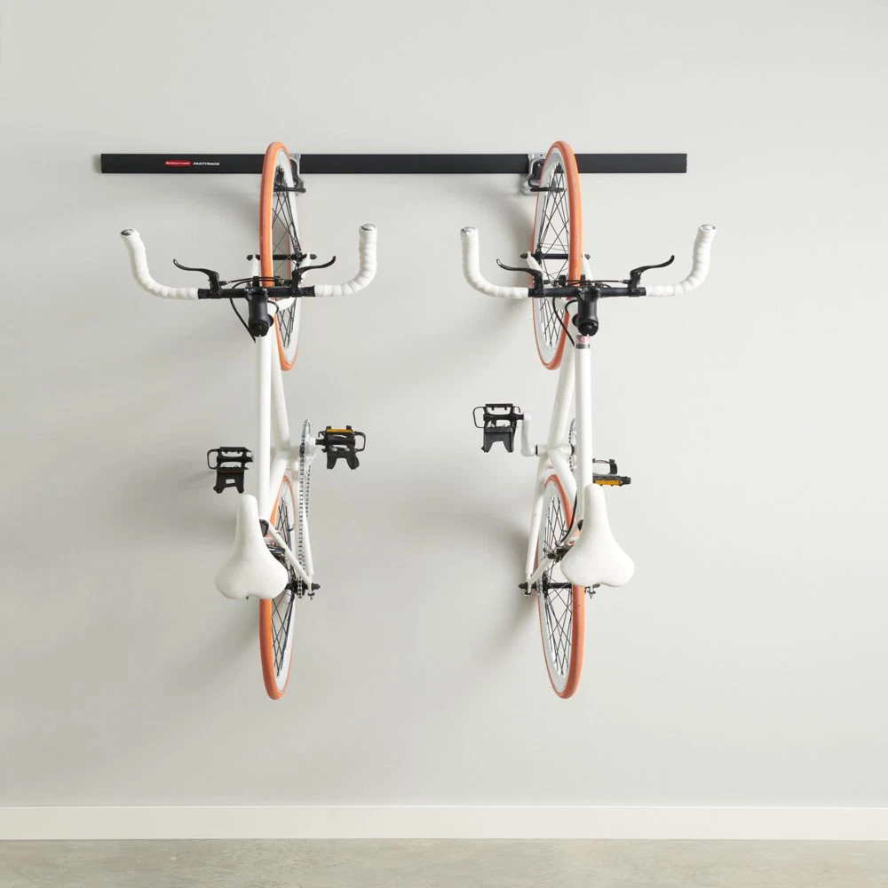 Rubbermaid FastTrack Garage 3-Piece Bike Storage Kit with 32 Rail and 2  Vertica