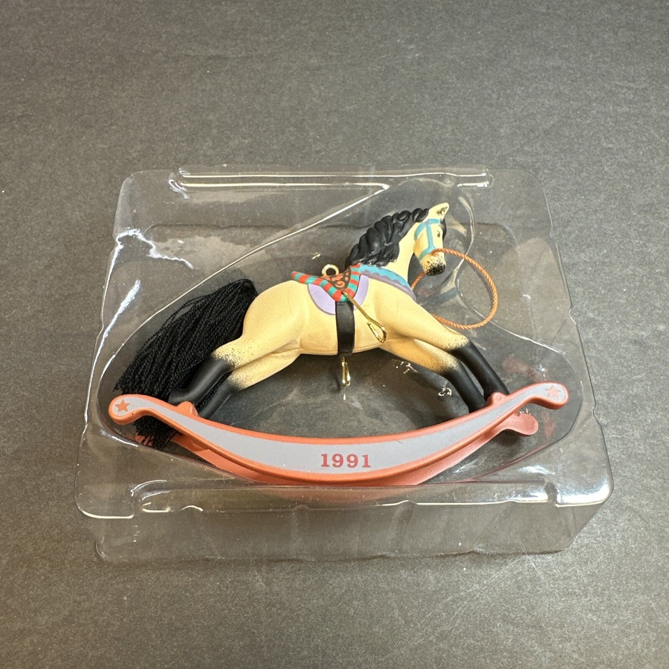 Hallmark Keepsake "Rocking Horse" 1991 Christmas Ornament 11th In