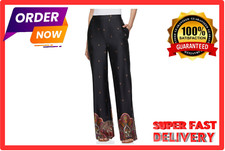 Scoop Printed Wide Leg Pants Women  s SIZE S              --A39--