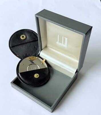 Dunhill Guillotinenschneider aus vergoldetem Edelstahl, mit Etui & Originalkarton