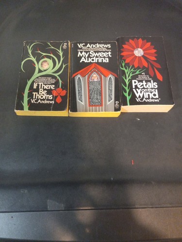 VINTAGE V.C. ANDREWS book lot-IF THERE BE THORNS,My sweet Audrina,Petals on the