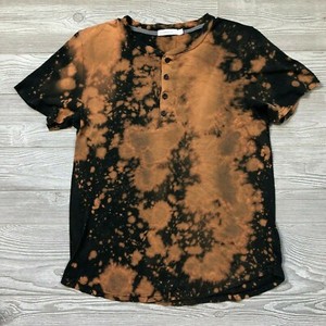 black t shirt bleached