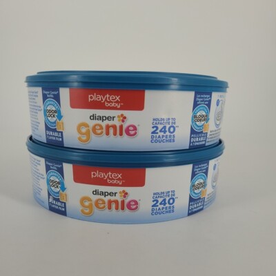 (2) Playtex Diaper Genie Refill Bag, 240ct each Lot of