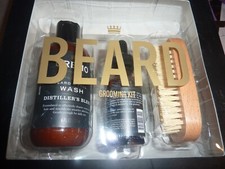 Cremo Reserve Collection Beard Grooming Kit Set Beard Wash Oil Beard Brush