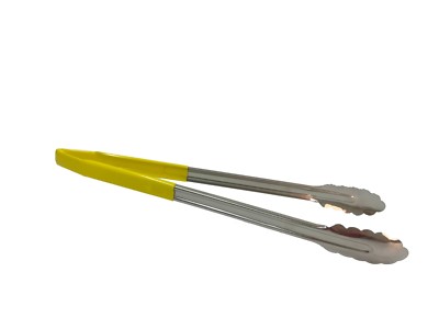Gastronomie farbige Servierzange 16'' gelb, vinylbeschichtete Zange