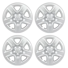 4Pcs Wheel Skins Hub Caps w/ 17" Wheel Fit For 2006-2012 Toyota RAV4 Silver
