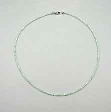 Kette Halskette CHRYSOPRAS fac ca 42 cm mit 925er Silber